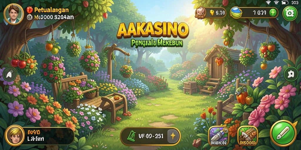 Gameplay AAKASINO yang menarik dengan aktivitas bertani.