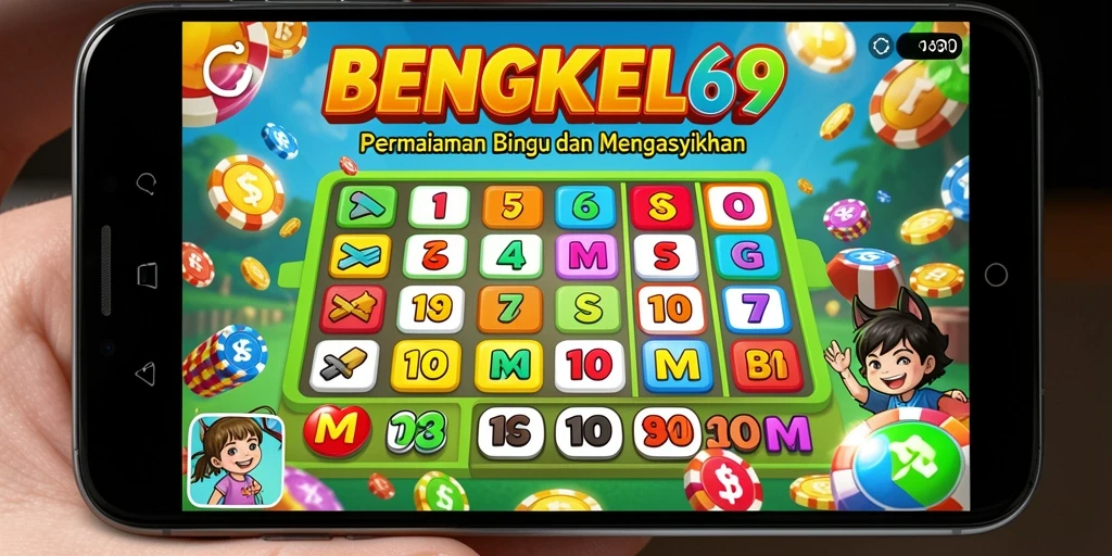 Tampilan gameplay BENGKEL69 yang seru dan penuh warna.