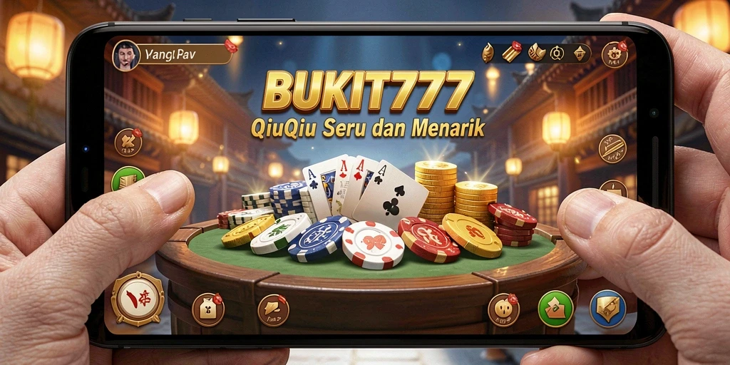 Tampilan gameplay seru BUKIT777 dalam permainan QiuQiu.