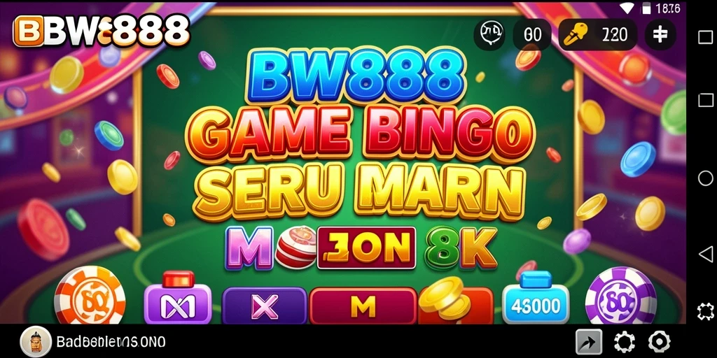 Screenshot gameplay BW888 yang penuh warna dan seru.