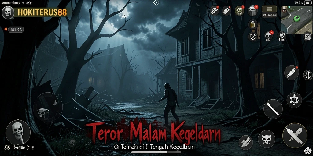 Screenshot aksi menegangkan dalam gameplay HOKITERUS88.