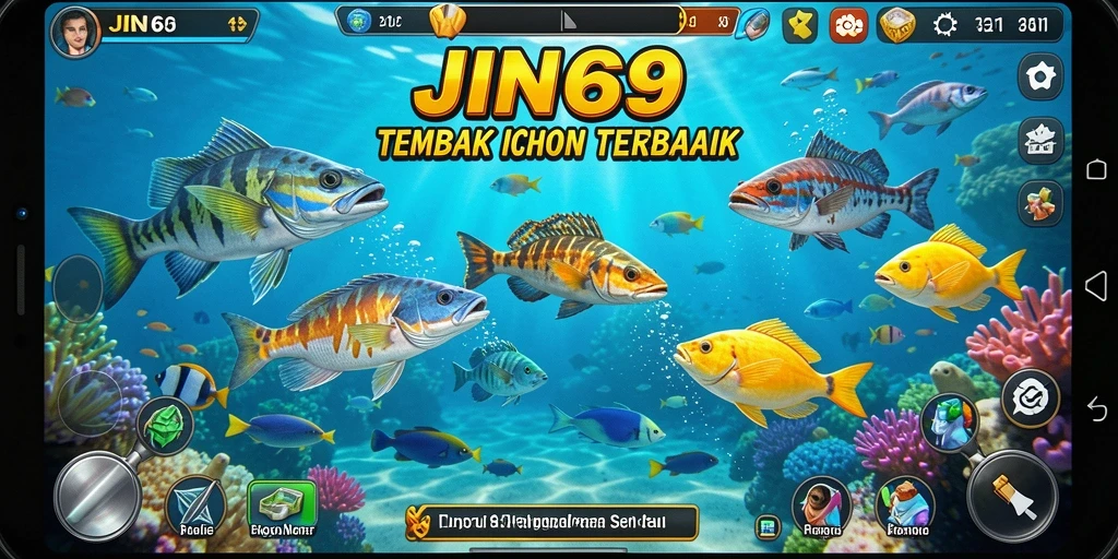 Screenshot memperlihatkan aksi menembak ikan di JIN69 dengan grafis yang memukau.