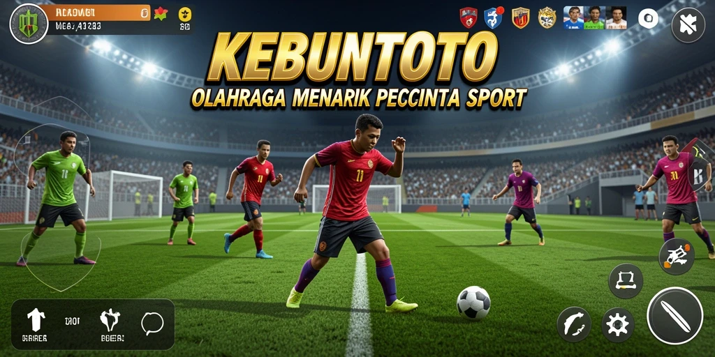 Tampilan gameplay seru dari KEBUNTOTO dengan aksi olahraga yang mendebarkan.
