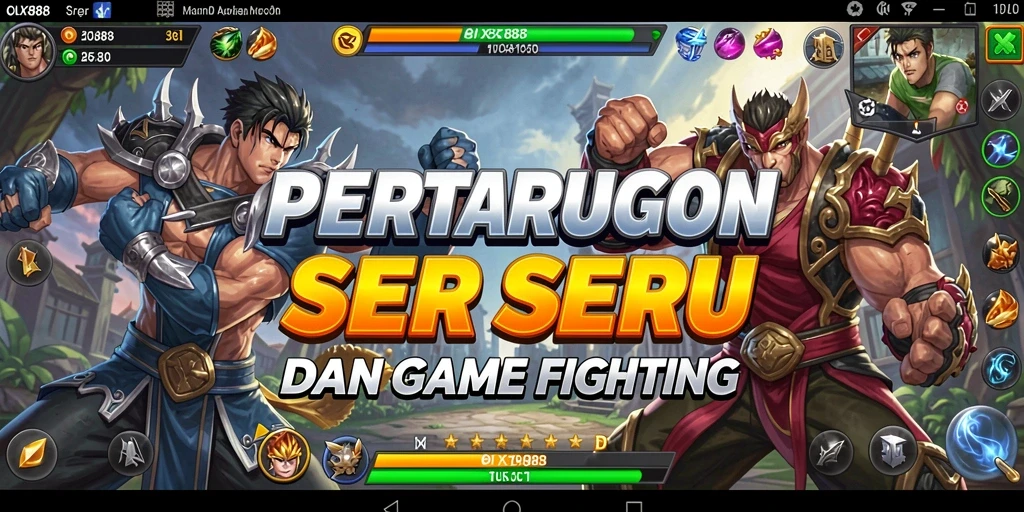 Tampilan gameplay seru dan mendebarkan dalam OLX888.