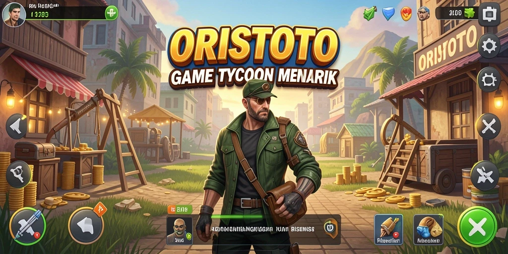 Tampilan gameplay ORISTOTO yang menarik dan strategis.