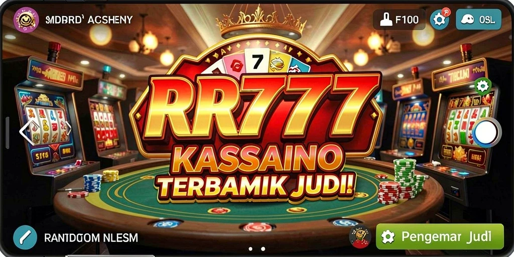Tampilan gameplay menarik dari RR777 dalam suasana kasino.