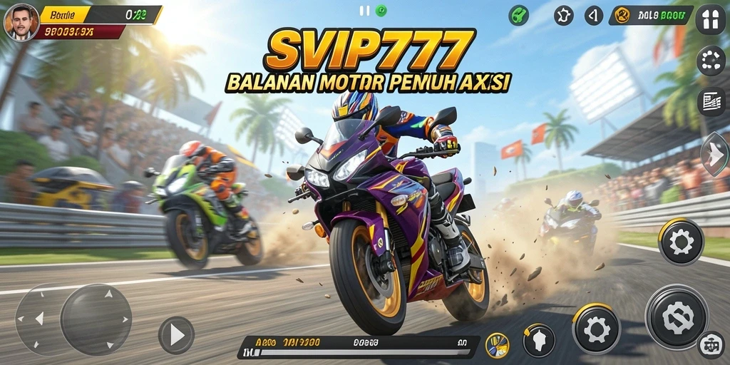 Gameplay mendebarkan balapan motor di SVIP777 yang menantang.