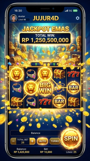 Screenshot aplikasi jujur4d yang menampilkan antarmuka pengguna.